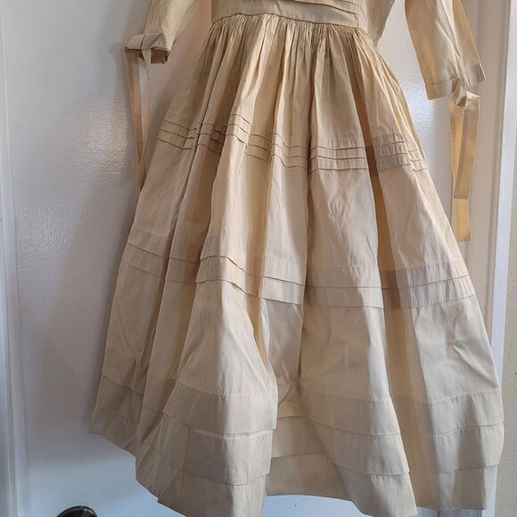 Mademoiselle Charlotte raw silk with underskirt royal dress - Picture 3 of 13